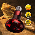 Reptile Heat Lamp Bulbs 100W 2 Pack,Day and Night Infrared Basking Spot Heating Light Combo,UVA Heat Lamp Bulb for Repti