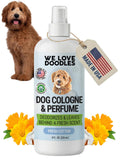 Dog Cologne & Perfume, Deodorizing, Long Lasting After Bath, Deodorant For Smelly Dogs, Pawfume For Pets, Odor Eliminator Spray Puppies, Fresh Cotton [We Love Doodles]