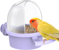 Pawfly No Mess Bird Feeder with Water Dispenser, Food and Water Bowl for Parakeet, Parrot, Cockatiel, Budgie and Lovebir