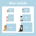 LE SURE Waterproof Puppy Blanket for Small Dogs - Washable Double Sided Dog Blankets with Warm Jacquard Shag and Soft Sherpa Fleece, Pet Cat Blanket for Couch Protection, 3D Textured Cloud, Blue