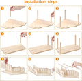 Hamster Play Wooden Platform 5-piece Set Hamster cage Accessories Toy