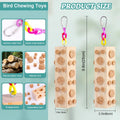 Bird Foraging Toy Parakeet Toys for Budgie, Conure, Cockatiel, Lovebird, and Small to Medium Parrots, 2 Pack Hanging Par