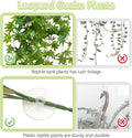 BNOSDM Reptile Plants 6 PCS Habitat Decorations Hanging Fake Leaves（Green）