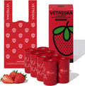 VETRESKA Dog Poop Bags with Handle 120 Count, Strawberry Scented Waste Bag