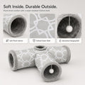 Plush Inside 3-Way Shape Small Animals Tube Tunnel with Interactive Ball for Guinea Pig, Hamster, Chinchilla, Hedgehog H