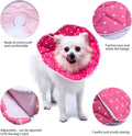 WZ PET Adjustable Dog Cat Cone,Soft Recovery Cat Cone Collar,Dog Protective Collar for Cats and Puppy Surgery,Pink,Small
