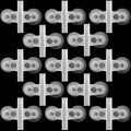 OIIKI 16PCS Aquarium Fish Tank Divider with Suction Cup, White