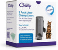 Litter Champ Refill Bags 3 Pack, Continuous Cat Litter Disposal System