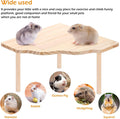 Hamster Play Wooden Platform，2-Piece ，Hamster Cage Accessories Toy Set