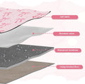 JarThenaAMCS 7 Pcs Bow Ferret Cage Liner Set Ferret Critter Nation Cage Accessories Kit Pink Bowknot Washable Double Uni