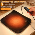 BESPORTBLE USB Heating Pad for Small Animals, Soft Heated Pet Mat with Temperature Controller, Warming Mat for Hamster S