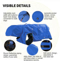 Easy Sporting Dog Raincoat with Soft Non-Stiff Fabric, Waterproof & Reflective Dog rain Jacket for High-Energy Dogs, Dog