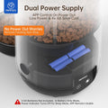 PAPIFEED Automatic Cat Feeder with App, WiFi Auto Cat Feeder, 3L Slow-Feed Cat Food Dispenser for Dry Food, Dual Power S