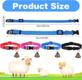 4 Pack Sheep Grazing Copper Bells & Adjustable Nylon Collar Set