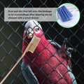 7-Piece Set Bird Cage Cleaner,Small Animal cage Cleaning Tool Wooden and Stainless Steel Cleaning Brush Long Handle Clea