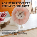 Touchdog Soft Cat Cone Collar, Waterproof Recovery E-Collar, Lightweight