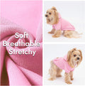 2 Pack Dog Hoodie Warm Hood Dog Sweater Cold Weather Small Dogs Sweatshirt Comfort Pet Clothes for Small Medium Dogs wit