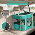 Portable Cat Playpen with Litter Box 3-Room, Soft Pet Cage Crates