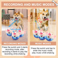 BABORUI Interactive Dog Toys Pig, Jumping Squeaky Dog Toys with Recording and Music Modes, Rechargeable Moving Dog Chew 