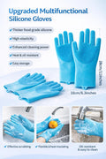 gemxtkg Super Absorbent Dog Bath Towel & Grooming Glove Set – Soft Chenille Dog Drying Towel for Small Dogs & Puppies, Quick Dry, Machine Washable, Non-Toxic, Blue