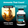 Nutri-Vet Aspirin for Dogs, Dog Aspirin, Pet Essentials, Inflammation Care, Joint Support for Seniors, Arthritis Pain Relief, 300mg per Tablet, Over 50 lbs, 75 Count