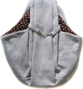 Grtdrm Pet Sling Carrier Bag Travel Tote for Cats Dogs, Up to 16 lbs (Gray)
