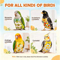 9 Pcs Reusable Bird Diaper Flight Suit with Leash Diaper Pads (S)