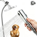 Dog Shower Attachment Kit, 8FT Hose, Handheld Sprayer & Diverter for Dogs