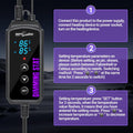REPTI ZOO Reptile Dimming Thermostat, PID Temperature Controller with LED Digital Screen, Reptile Thermostat for Reptile