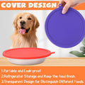 Patelai 4 Pcs Dog Bowl with Lid