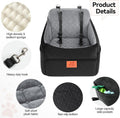 GL GLENSLAVE Dog Car Seat for Small/Medium Dogs, Dog Booster Car Seats with Thick Cushion for Dogs Under 35lbs, Detachab
