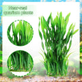 QUOZUO Fish Tank Decorations Plants, 20pcs Aquarium Decorations Plants Plastic, Fish Tank Accessories, Fish Cave and Hid