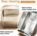 Stainless Steel Cat Litter Box Sturdy Metal Pan for Cats and Pets