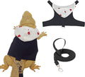 Bearded Dragon Lizard Hoodie Leash Suit Reptile pet Outdoor Chest Harness Chameleon Squirrel Leash Hooded Clothes Suitab