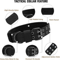 Tactical Dog Collar Heavy Duty Metal Buckle Collars for Medium Large Dogs