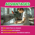 T TORTO9 Bird Cage Liner - 120 Paper Sheets, 20" x 18", 2.9 lb - Ideal for Pet Habitats, Bulk Pack for Long-Lasting Use,