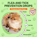Puyrzoe Cat Flea Treatment, Flea and Tick Prevention for Cats, 60 mL