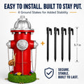 14.4"H 4LB Resin Fire Hydrant for Dogs to Pee On Indoor & Outdoor