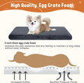 EMPSIGN Dog Bed Mat Crate Pad Mattress, Ultra Soft Pet Kennel, Grey, Small