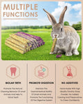 Bissap 36PCS Rabbit Chew Sticks, Mixed Natural Flower Rose Chrysanthemum and Forget-me-not Chew Toys Treats for Rabbit B