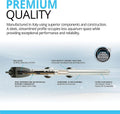Fluval M 200-Watt Submersible Aquarium Heater for Fresh & Saltwater Tanks