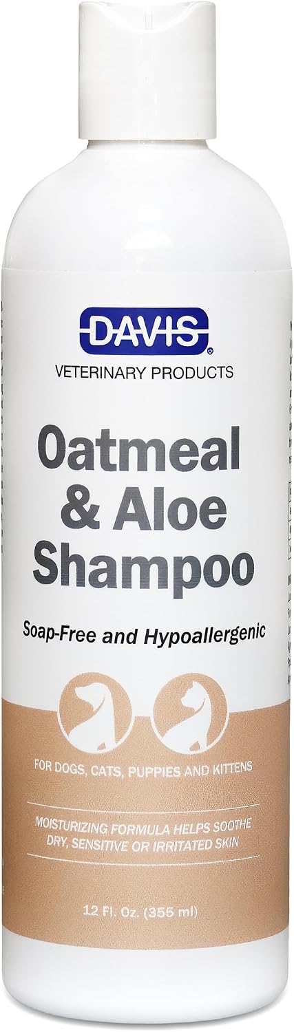 Davis Oatmeal and Aloe Dog and Cat Shampoo, 12-Ounce