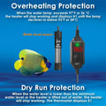25W Compact Adjustable Aquarium Heater with Dry-Run & Overheat Protection