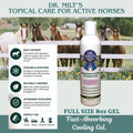 Dr. Milt's Horse Liniment with Epsom Salt & Arnica Fast-Absorbing Cooling Gel for Horses Daily Muscle & Joint Care Non-G