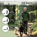 No Tangle 3 Dog Leash -Main Lead Rope with Padded Handle, Three Detachable Leash Splitters, Heavy-Duty Clip, 4.76ft for 