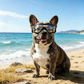 NAMSAN Medium Dog Goggles Eye Protection, UV Protection Pet Sunglasses for Dogs Small to Medium Breed, Driving Glasses f