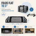 Expandable Pet Carrier with Wheels for Cats & Small Dogs, Air Travel Bag