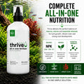 Thrive Planted Aquarium Fertilizer -All in One Planted Tank Liquid Fertilizers - Micro & Macro Nutrient Rich Food for Aq