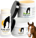 Ultimate Horse Skin Care Bundle for Summer Protection | Includes Pure Sole Sunscreen Cream (2 oz stick and 8 oz jar) and