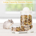 Wontee Hamster Feeder Food Bowl Automatic Dispenser for Gerbils Rats Mice